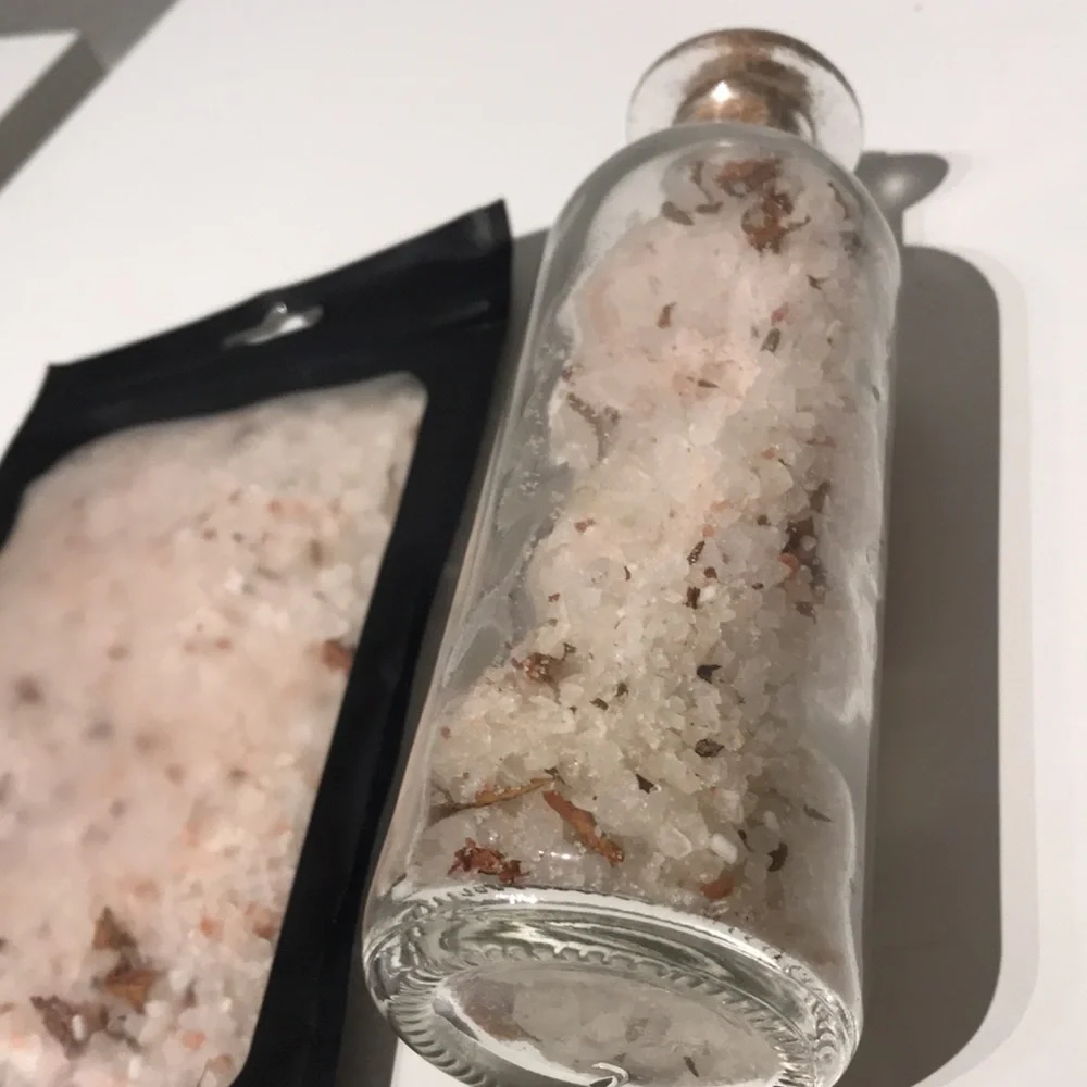 Hand Crafted SelfCare Soak Bath Salt Gift Bath Pamper Soaking Salts Packet FI…